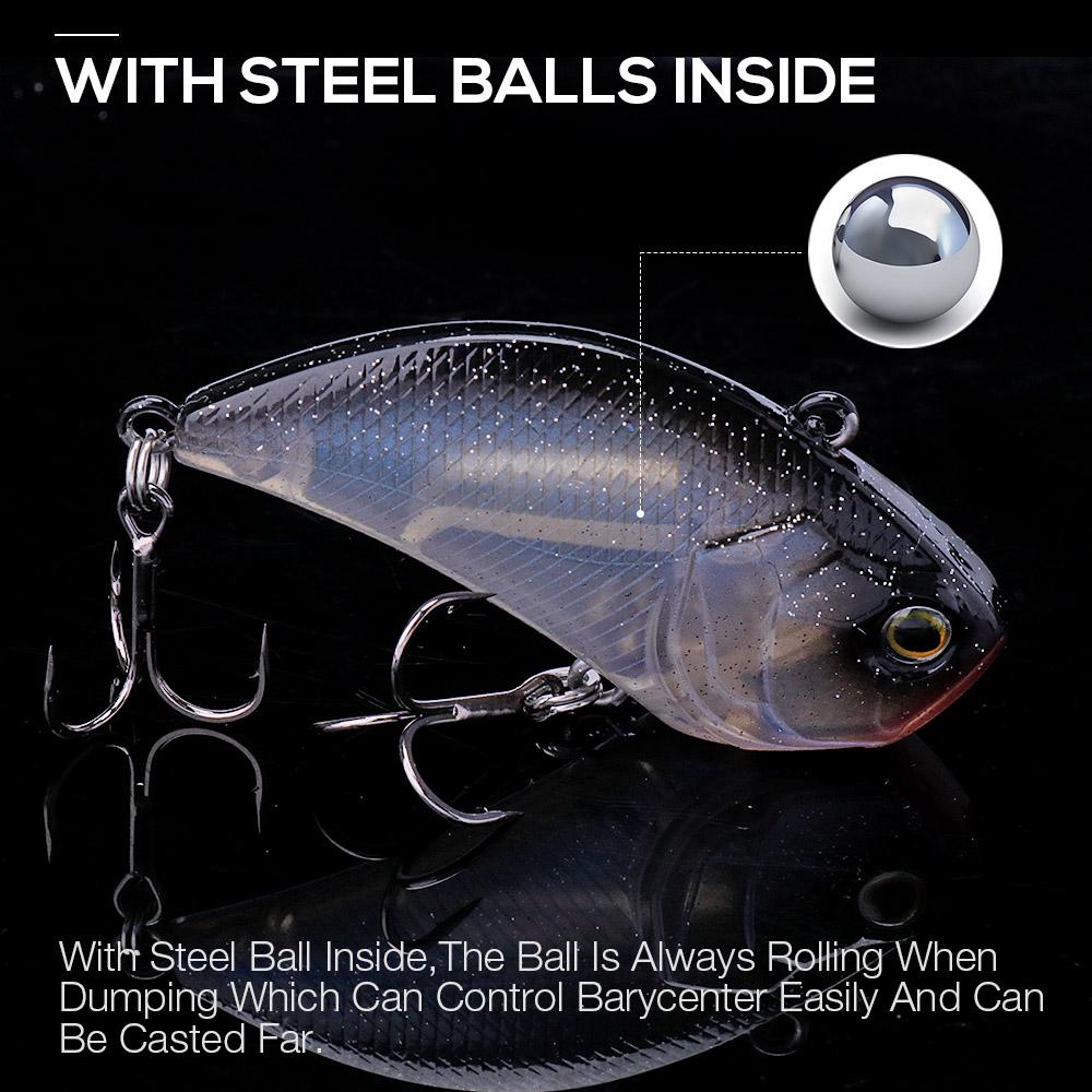 55mm 13g Rattling And VIB For Winter Crankbaits Fishing Lure Sinking Wobblers For Pike And Perch Winter Fishing Tackle