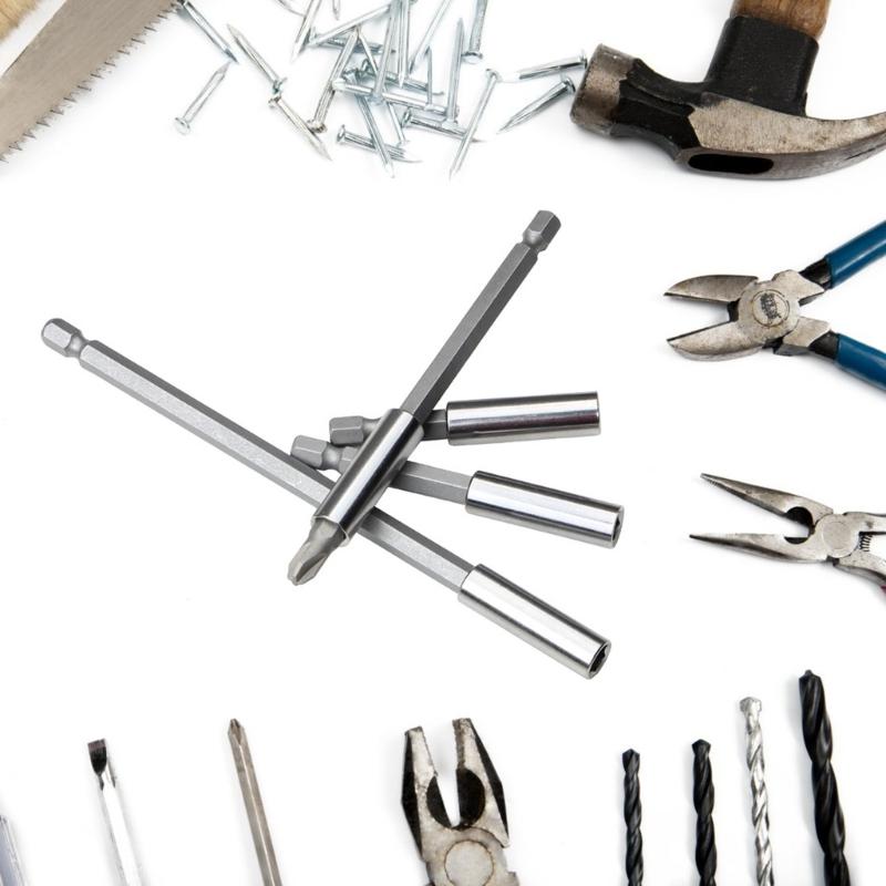 4Pcs Bit Holder Magnetic Drill Set Bit Holder Magnetic Extension Screwdriver Bit Holder for Electric Drill Screwdriver