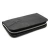 [Wachifield] Dayan the Cat Genuine Leather Super Soft Chip Long Wallet Black