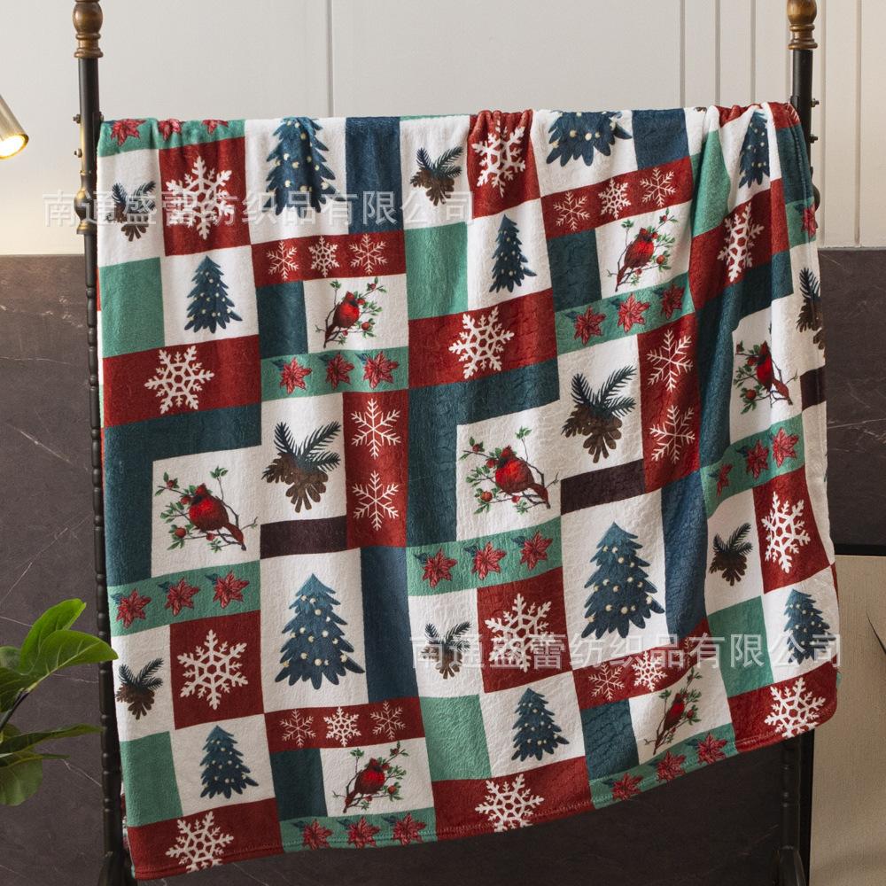 3D Digital Printing Flannel Blanket Sofa Blanket Blanket Single Layer Thickening