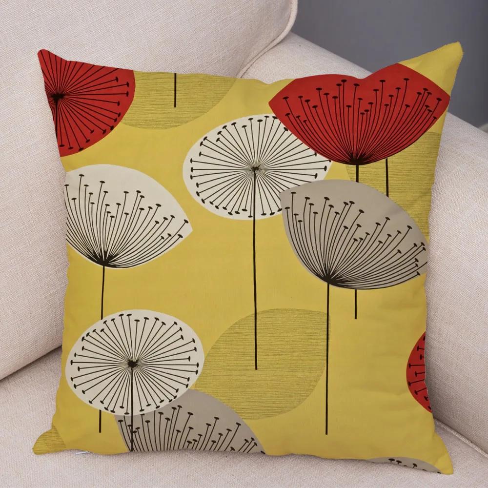 

Абстрактное искусство Чехол на подушку Декоративное геометрическое растение Дерево Цветок Наволочка для дивана Дом Машина 12x12Inch