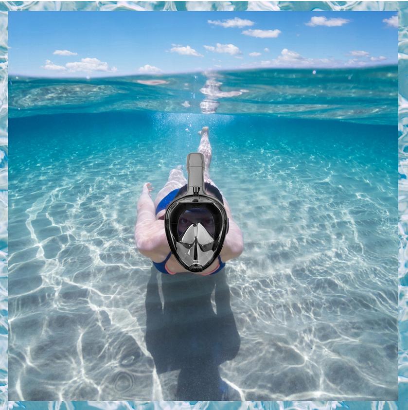 Full Face Swimming Diving Mask for Pool, Beach, L/XL