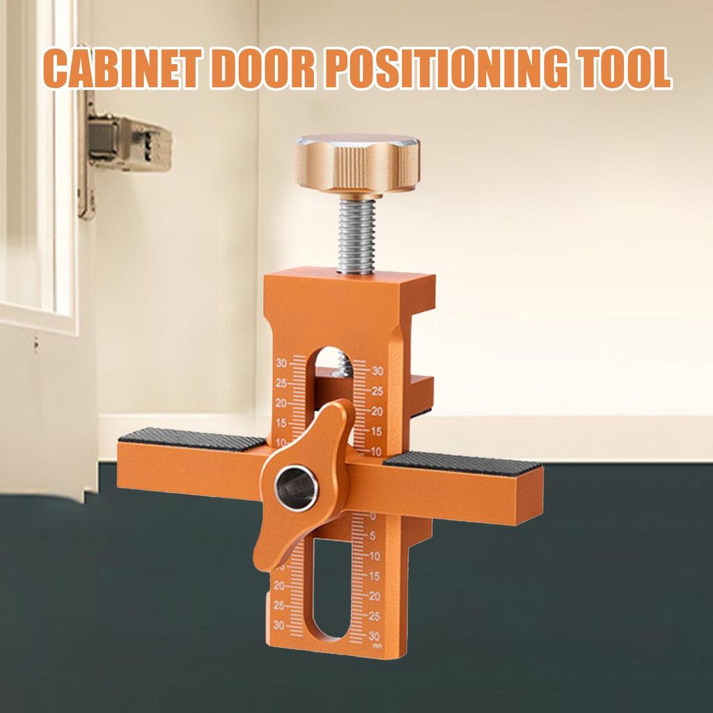 Cabinet Door Positioning Tool Doors Aluminum Alloy Installation Positioner Cabinet Positioning Tool Versatile Mounting Jig