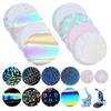 2025 Trend 200Pcs Badge Film 70Mm (2.76 In), 8 Styles Of Holographic Glitter, Badge Protective Film For 2.25 Inch 58Mm Button Ma