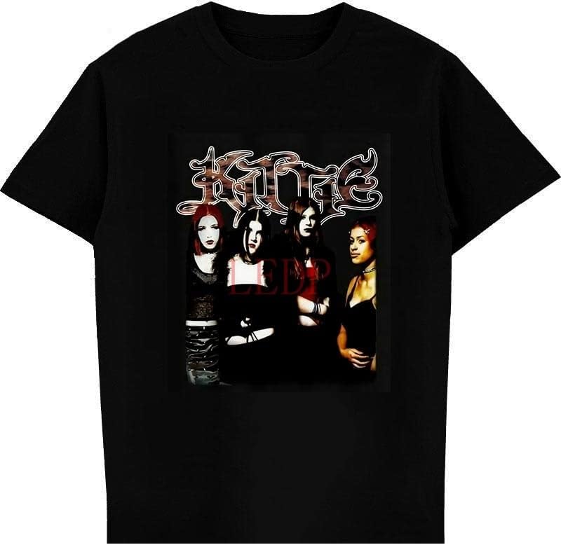 Black Rare Spit Kittie Band Tee Tshirt Kittie Band Tshirt Man Women Tshirt L чёрный
