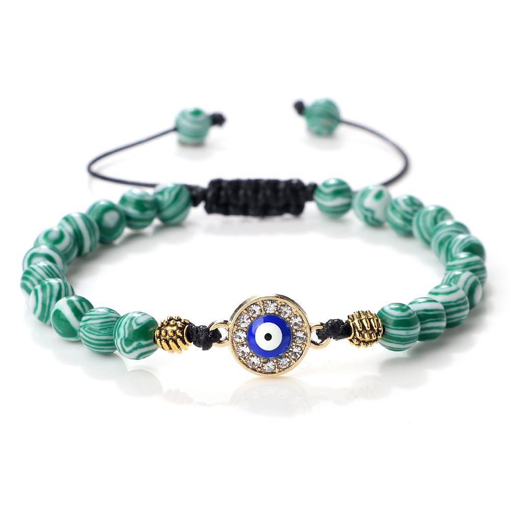 Handmade Ethnic-Style Demon Eye Beaded Bracelet