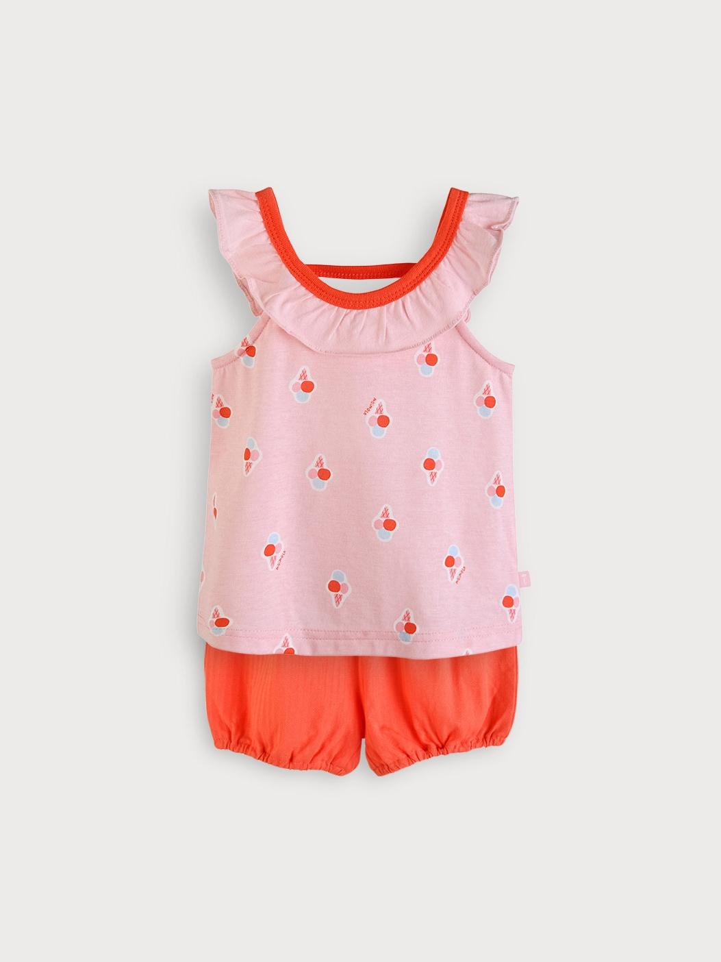 Creamy Coolever Toddler Camisole Tank Top and Shorts Summer Pajama Loungewear Set 80