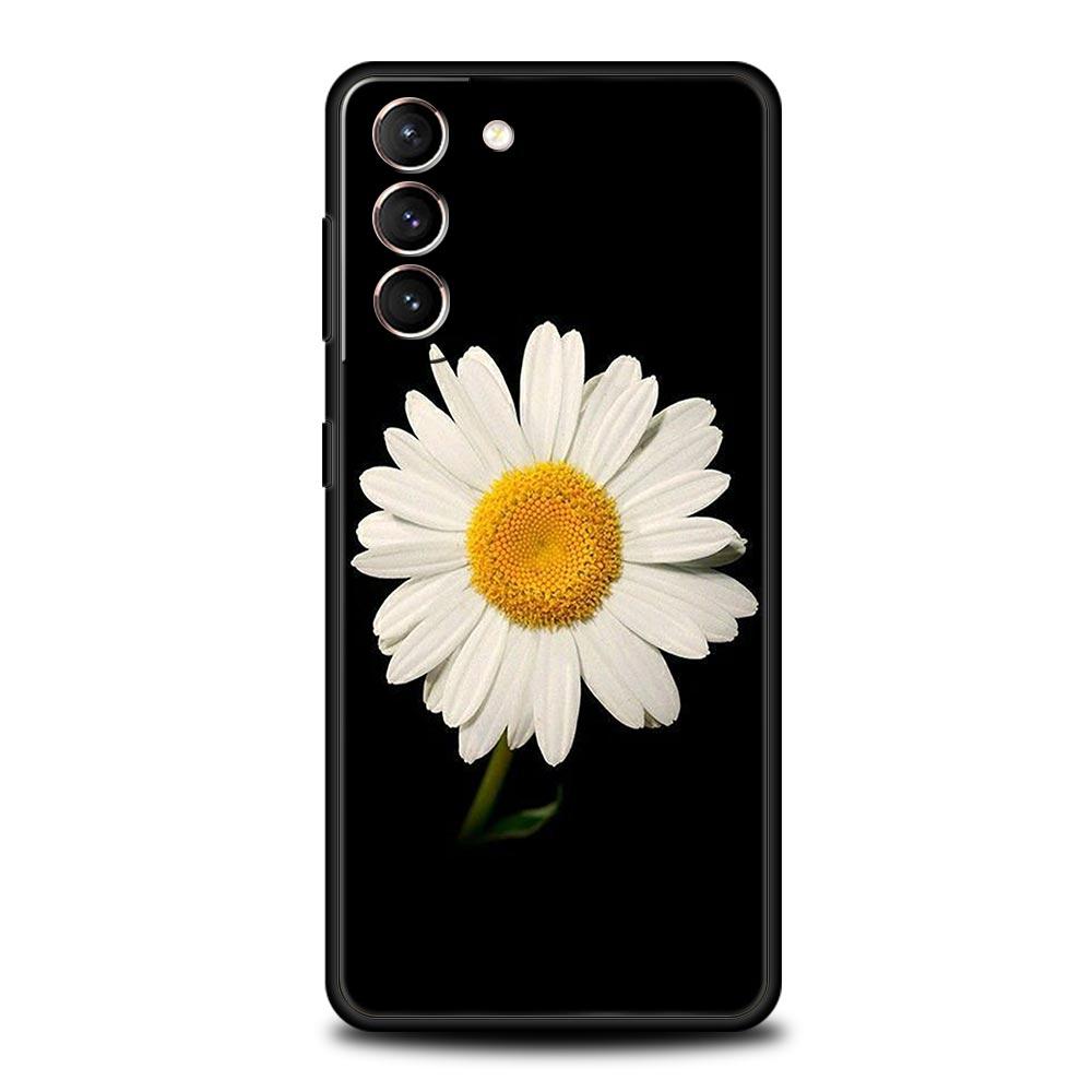 Phone Case for Samsung Galaxy S26 S25 S24 S23 S22 S20 S21 FE Ultra Plus S25 Edge 5G Soft TPU Fashion Fresh Little Daisy Flower