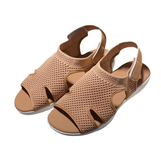 1 para cienkich sandałów damskich drążą stylowe, rozciągliwe sandały Peep Toes