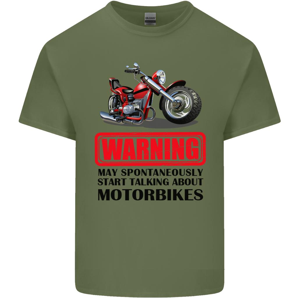 Start Talking About Motorbikes Motorcycle Unisexs Light Cotton TShirt