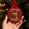 French Bulldog Ornaments for Christmas Tree Funny Acrylic French Bulldog Hanging Ornaments Gifts