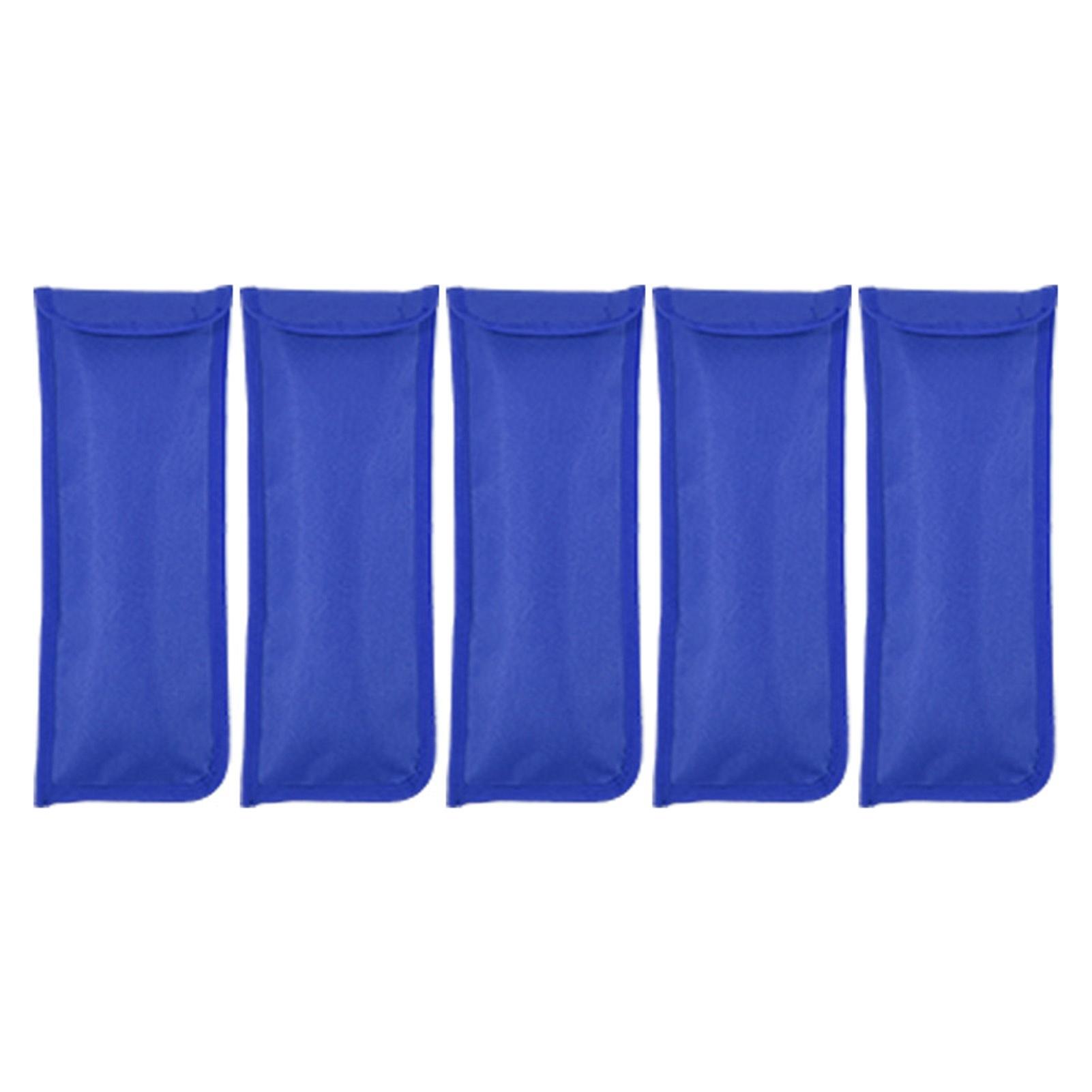 5PCS Camping Tent Stake Bag Multifunctional Puncture Resistant Tent Peg Storage Bags Nail Pouch for Hiking синий