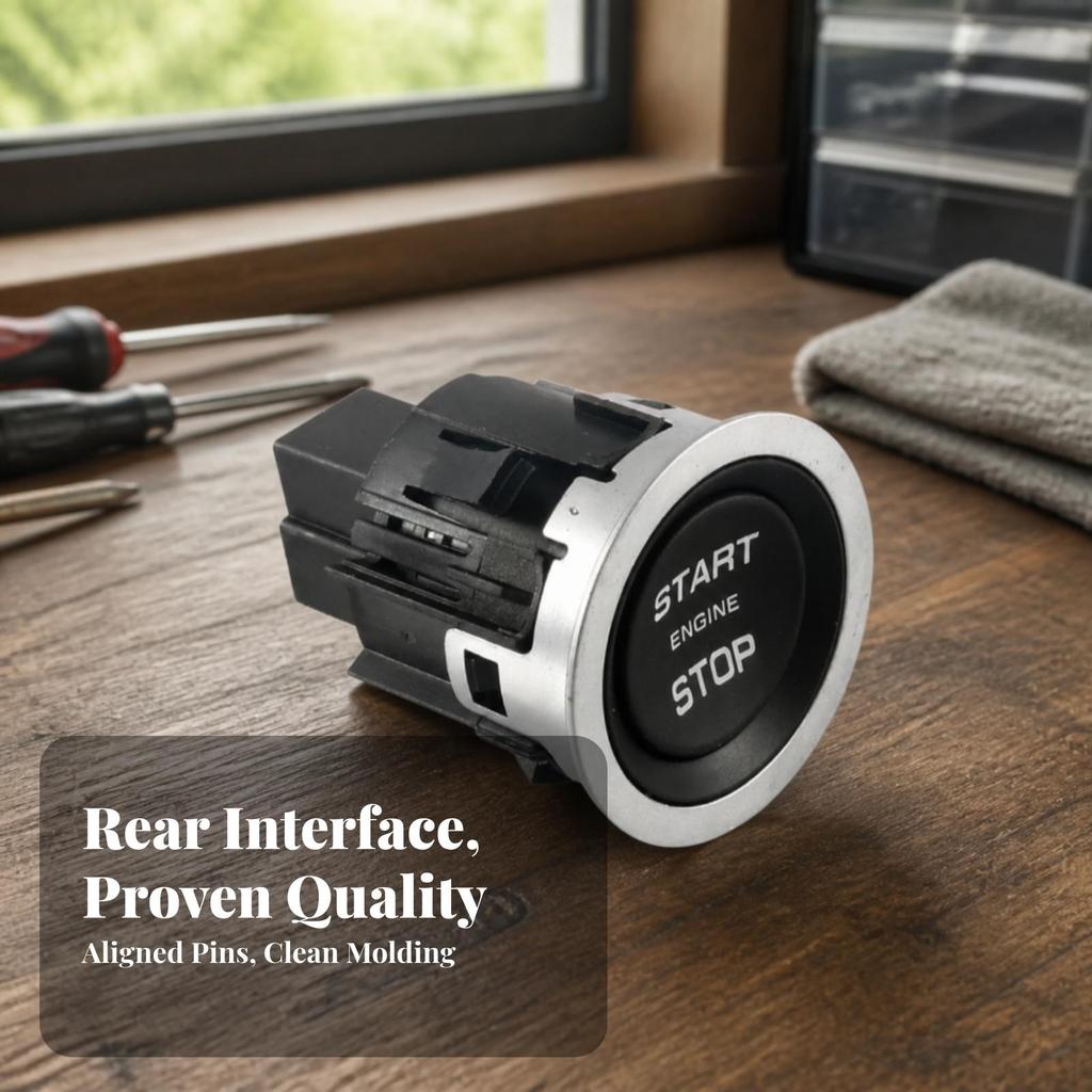 Engine Activation Stop Button Decorative Push Start Luxurious