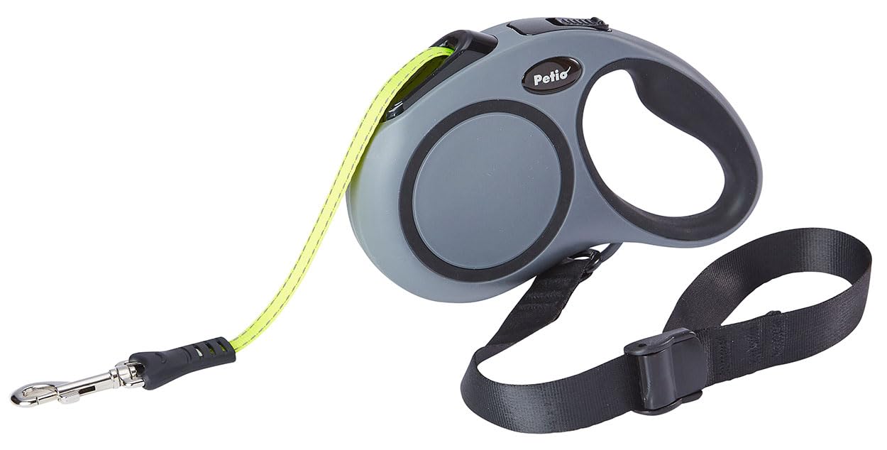 

Petio Retractable Dog Reel Lead EX Gray Leash, M, серый