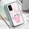 Esther Cute Bunny Phone Case Silicone PC+TPU For Samsung S10 20 30 22 23 24 Plus Lite Ultra Cover