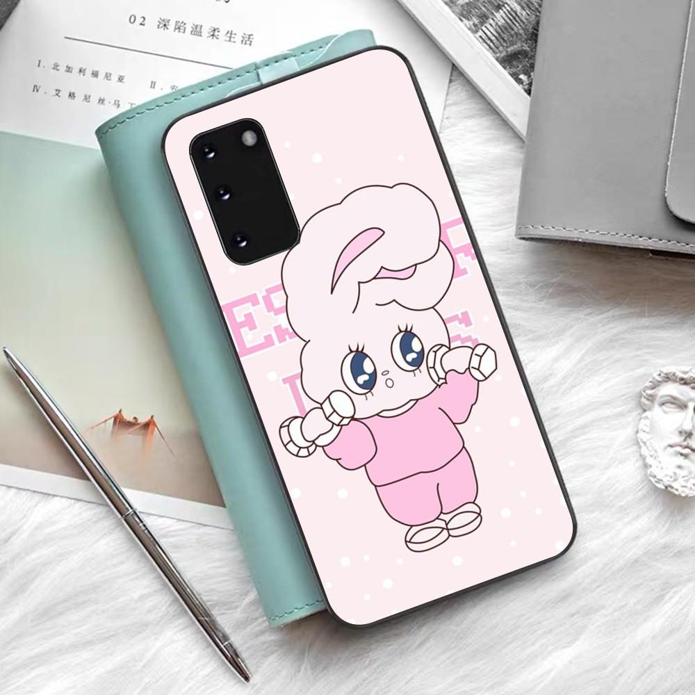 Esther Cute Bunny Phone Case Silicone PC+TPU For Samsung S10 20 30 22 23 24 Plus Lite Ultra Cover