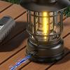 Outdoor Solar Camping Lantern IPX4 Waterproof USB Rechargeable LED Light Super Bright Lightweight Hiking Tent Hanging Emergency Lamp
