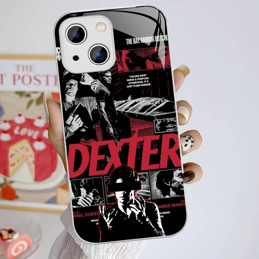 Dexter Morgan Tempered Glass For Iphone 14 13 12 11 Pro Mini XS MAX 14Plus X XS XR Cover