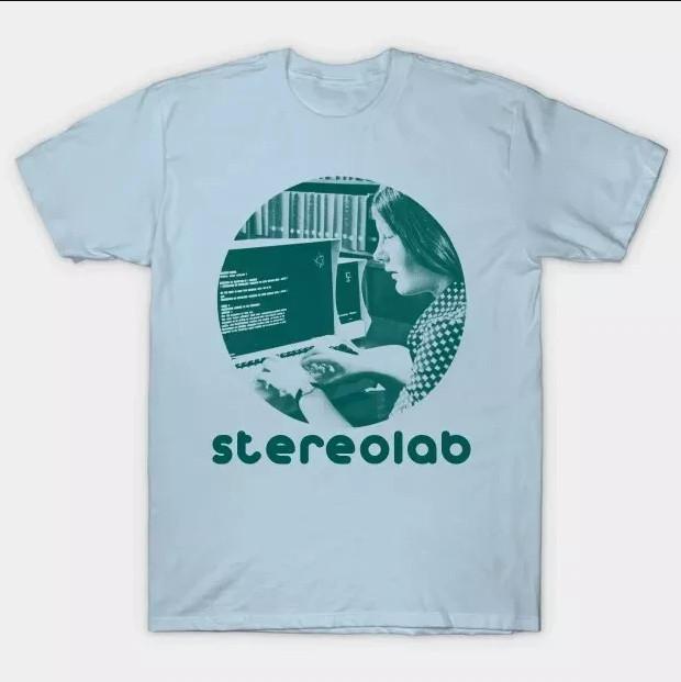 Light blue Stereolab Band On Tour T-shirt S-5XL XXL