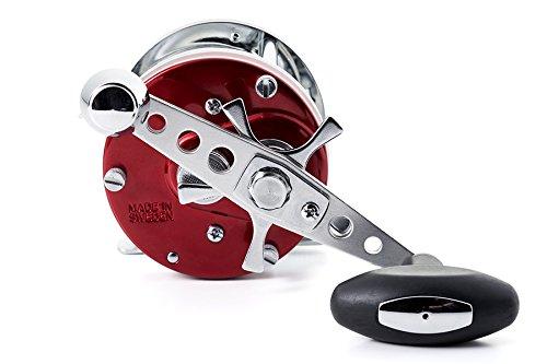 AbuGarcia Ambassadeur 6501CS Rocket Red Left-Handed Counterbalanced Handle Round Reel for Cage Fishing