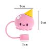 1Pc Silikon Abdichtung Stroh Stecker Wiederverwendbare Trinken Staub Kappe Cartoon Stecker Tipps Abdeckung Anzug Küche Tasse Diy Zubehör