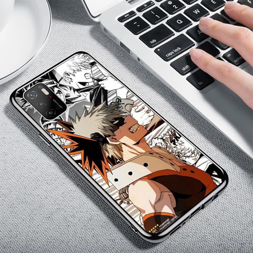 My Hero Bakugou Katsuki Case Phone Cover for Xiaomi Redmi Note 10 9 9S 8 8T 7 5 Pro Mi 12T 11T 10T 9T 12 11 Lite A3 A2 Trend Fun