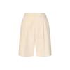 × THEORY Solid Versatile Pleated Casual Shorts Women Shorts 448575-30