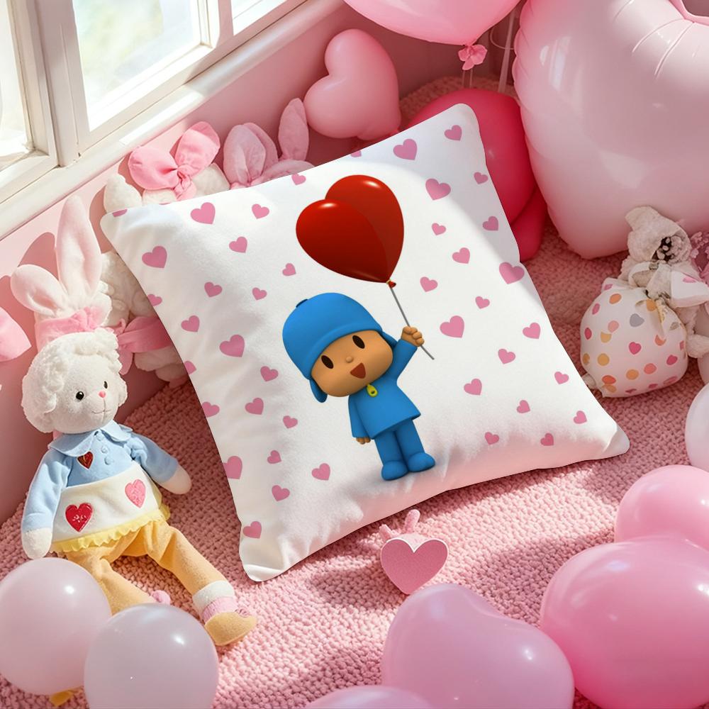 Poszewka na poduszkę B-Boy-Girl-Pocoyo z nadrukiem, poszewka na poduszkę do salonu, na sofę, dekoracja sypialni