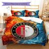 Biancheria da letto con motivo Feyenoord, Set piumone Copripiumone Federa Regalo di Compleanno per la Casa(1 * copripiumino + 2 * federa, senza nucleo)