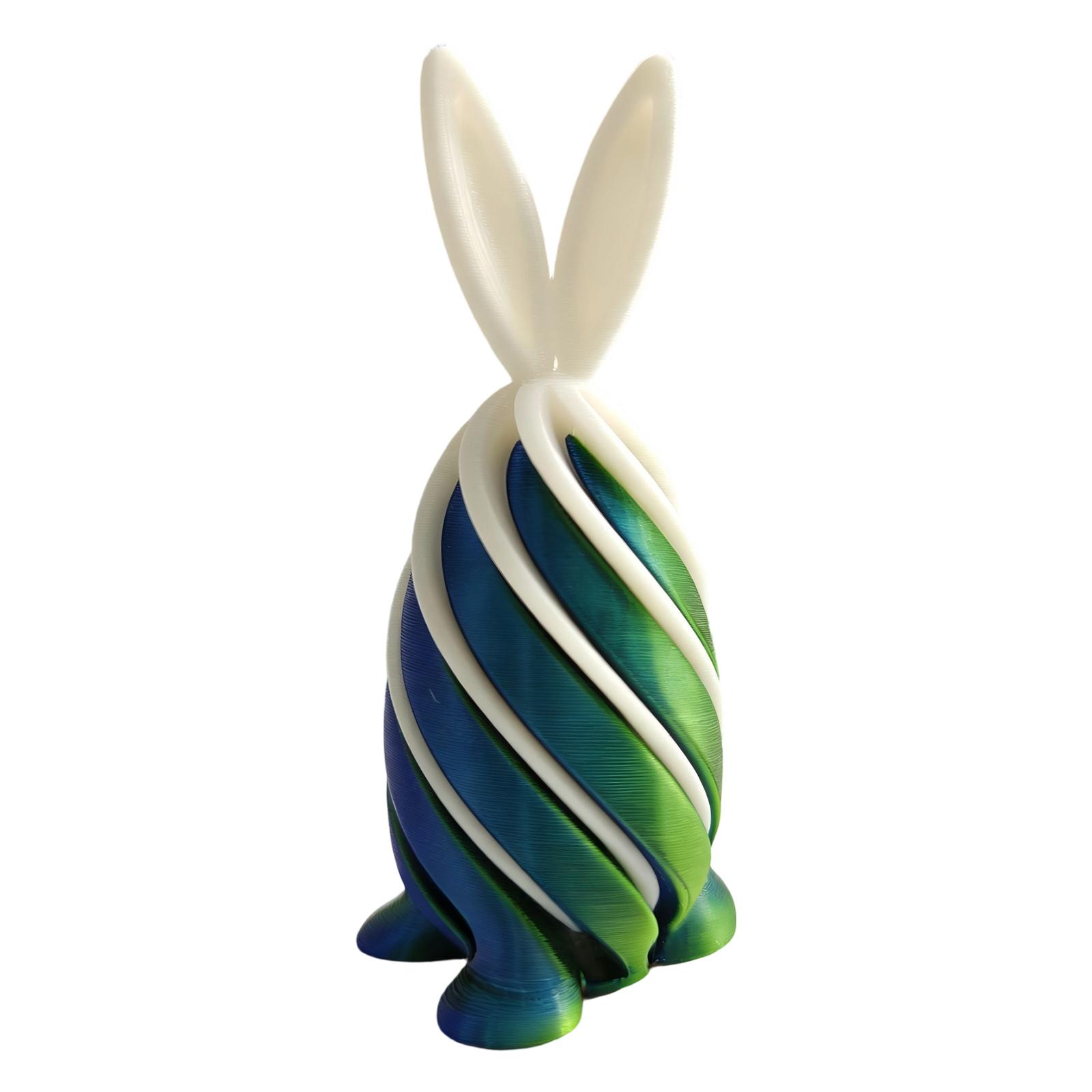 3D Printed Spiral Decompression Sensory Easter Bunny Egg Children s Gift Figurine Egg