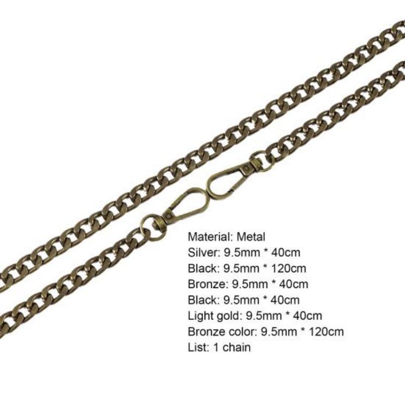 Purse Chain Detachable Easy To Replace Sturdy Practical Stylish Handbag Handle Chains for Bag