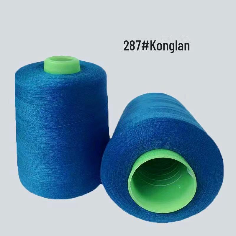 High-Speed 8000-Yard Black & White Sewing Thread - 402 Flat Pagoda Thread for Clothing
