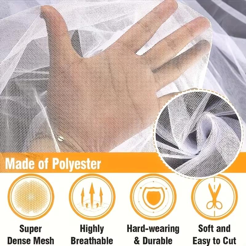 1PC White Tulle Backdrop Curtain Sheer Ceiling Drapes for Wedding Bride Shower Birthday Party Photo Christmas Decoration