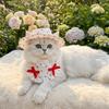 Breathable Pet Fisherman Hat Thin Cotton Dog Sunscreen Hat Cute Pet Sun Hat  Summer Season