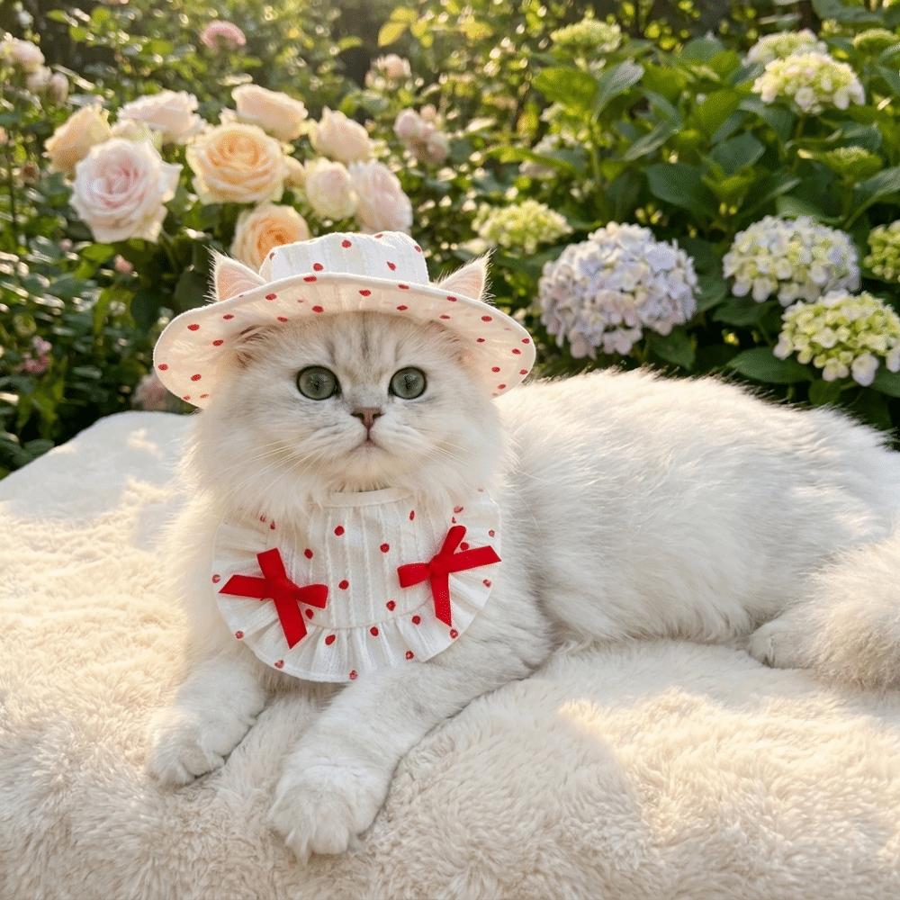 Breathable Pet Fisherman Hat Thin Cotton Dog Sunscreen Hat Cute Pet Sun Hat Summer Season