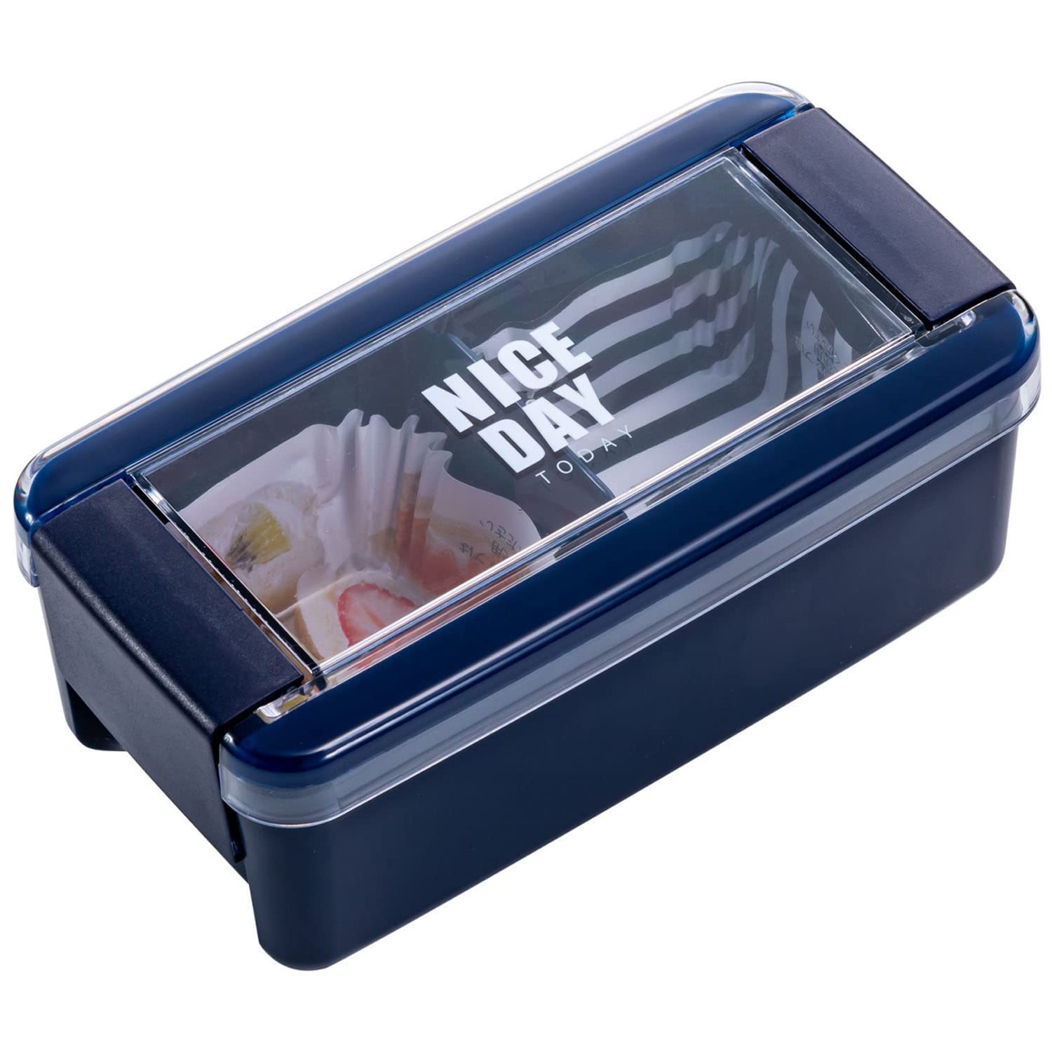 

Iwasaki Kogyo Bento Box Lunch Box 1 Tier 520ml Navy Easy Care