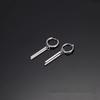 Titanium Steel High-end Style Earrings for Men, with Solon Ear Hooks.