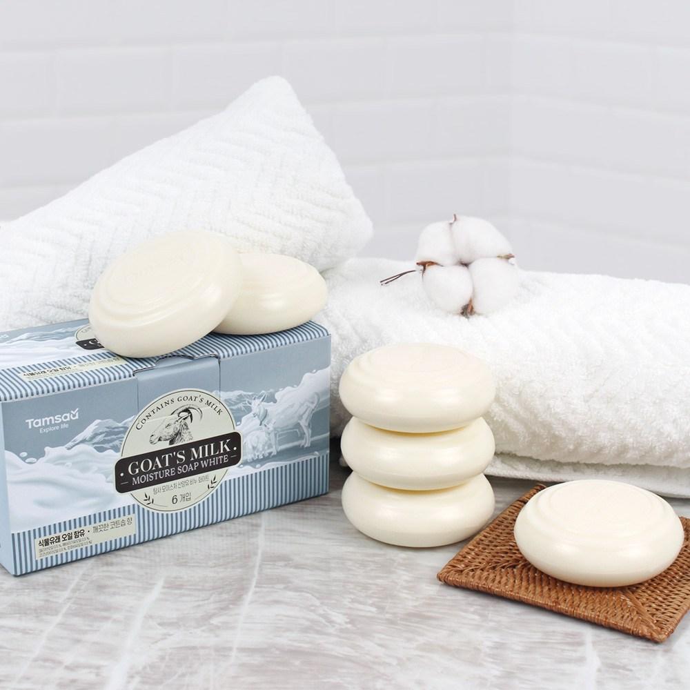 Exploration Moisture Goat Milk Soap White, 90g, 6 Pieces