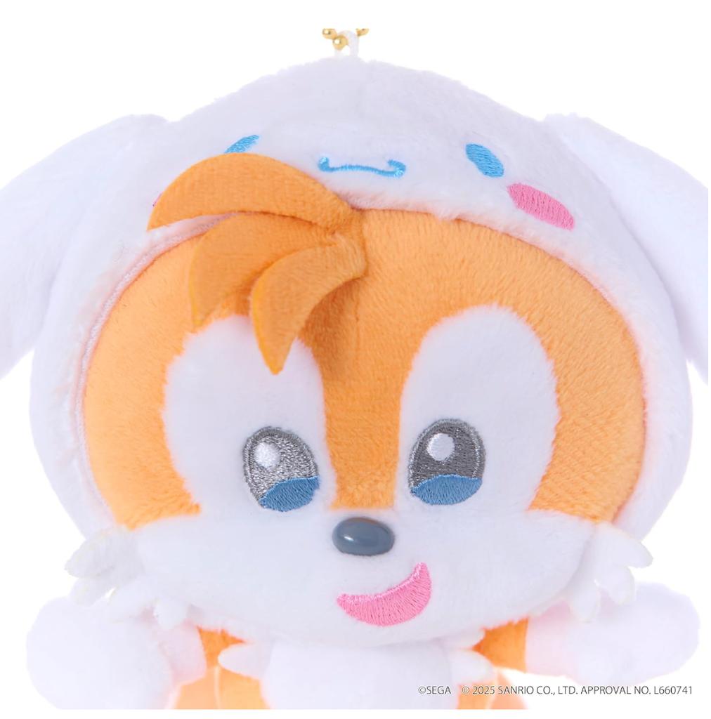 SONIC & FRIENDS × Sanrio Characters Mascot 6 Set SEGA JAPAN NEW