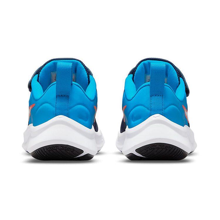Nike Star Runner 3 Mesh Anti Kick Cushioning Anti Kick Cushioning Low Top Kids' Running Shoes Blue Orange DA2777-401