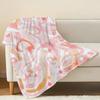 Abstract Art Flannel Blanket - Lightweight Soft Warm Cozy Throw for Home, Couch Nap, Window Seat, Halloween & Christmas Decor