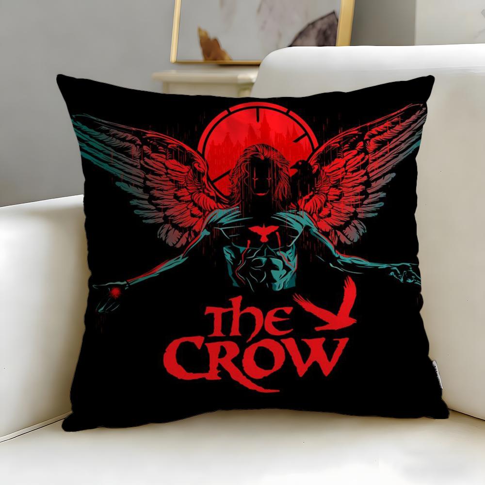 Classic Animal Theme Raven Crow Cushion Cover Soft EasyWash Pillow Case Versatile for Couch Bed Travel and Office