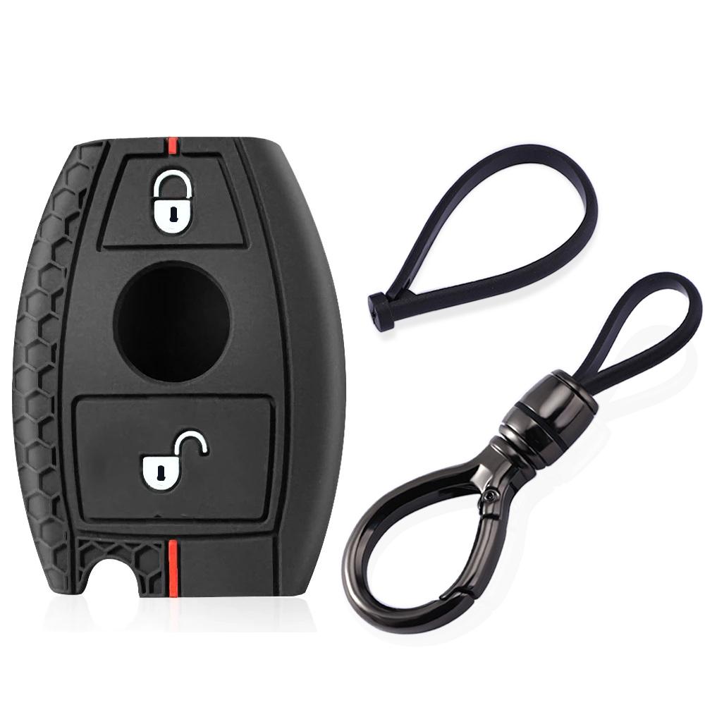 2/3buttons For Mercedes Benz W251 W463 W205 W176 W213 W204 W212 W177 GLK GLC CLA AMG A B R C E S G Class Silicone Car Key Case SL6