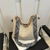 Chic Large Capacity Woven Shoulder Tote Bag For Women Perfect For Summer Outings