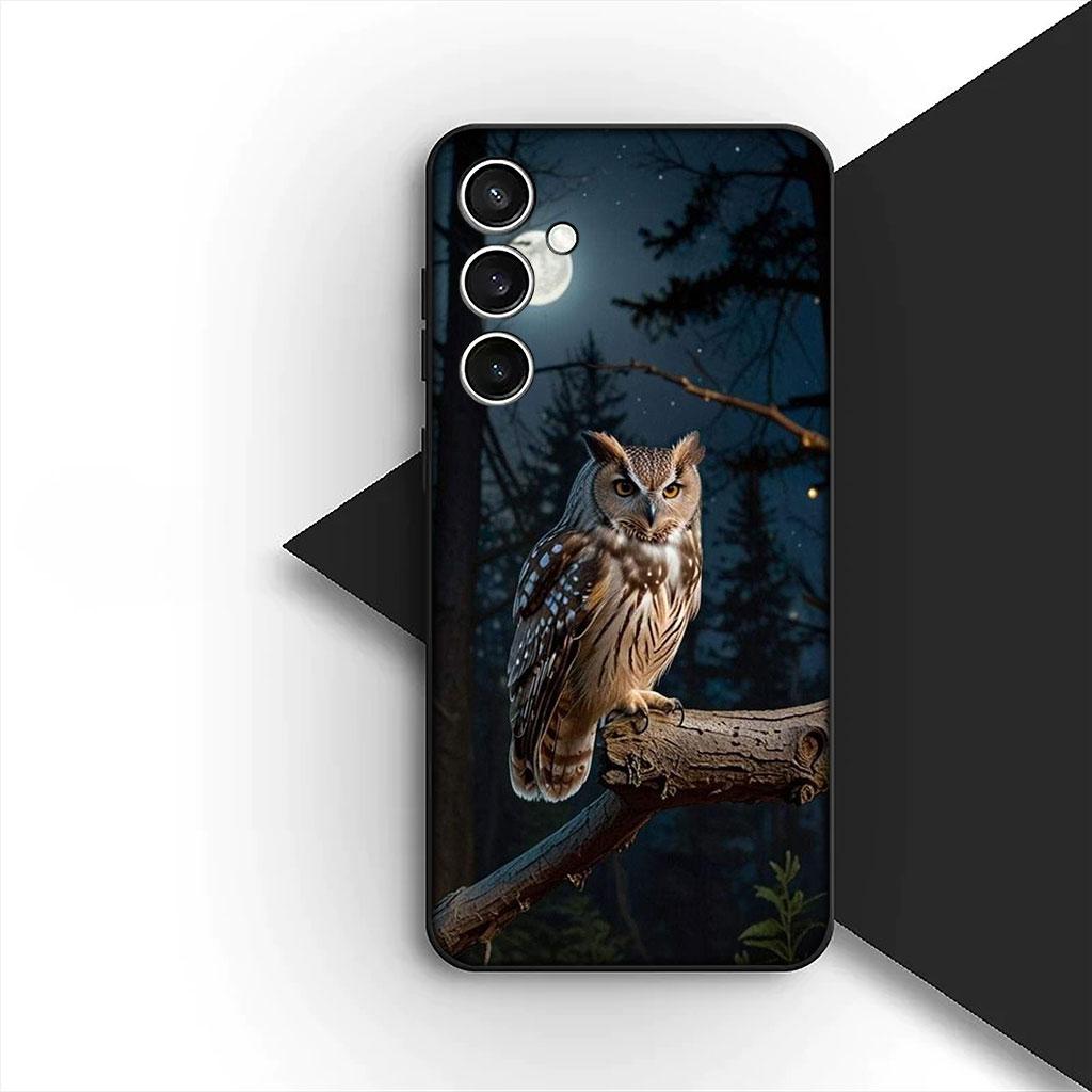 Wallpaper Owl Bird Silicone Phone Cover for Motorola Moto G86 G57 E14 E15 G14 G34 G35 G84 G24 A54 G15 Power E22 Soft Case