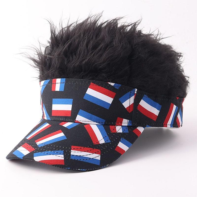 Flag Style Baseball Cap Fashion Star Maple Leaf Sun Hat Adjustable Breathable Streetwear