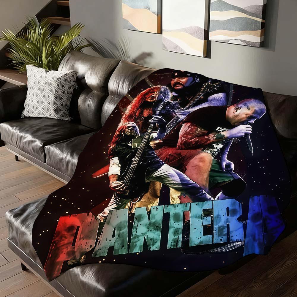 Rockband PPantera Decke für Sofa Büro Bett Flugzeug Reise Schlafen Lesen Entspannen Camping Weich und Warm