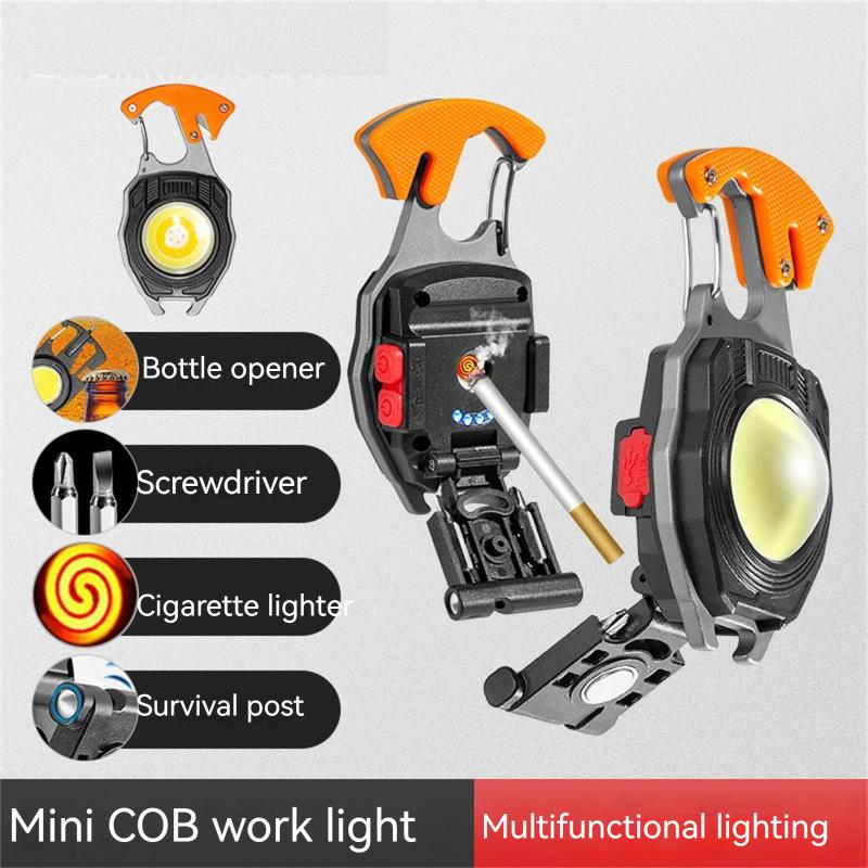 Mini Led Keychain Light 4 Level Multi-function Portable Lightweight Outdoor Flashlight Emergency