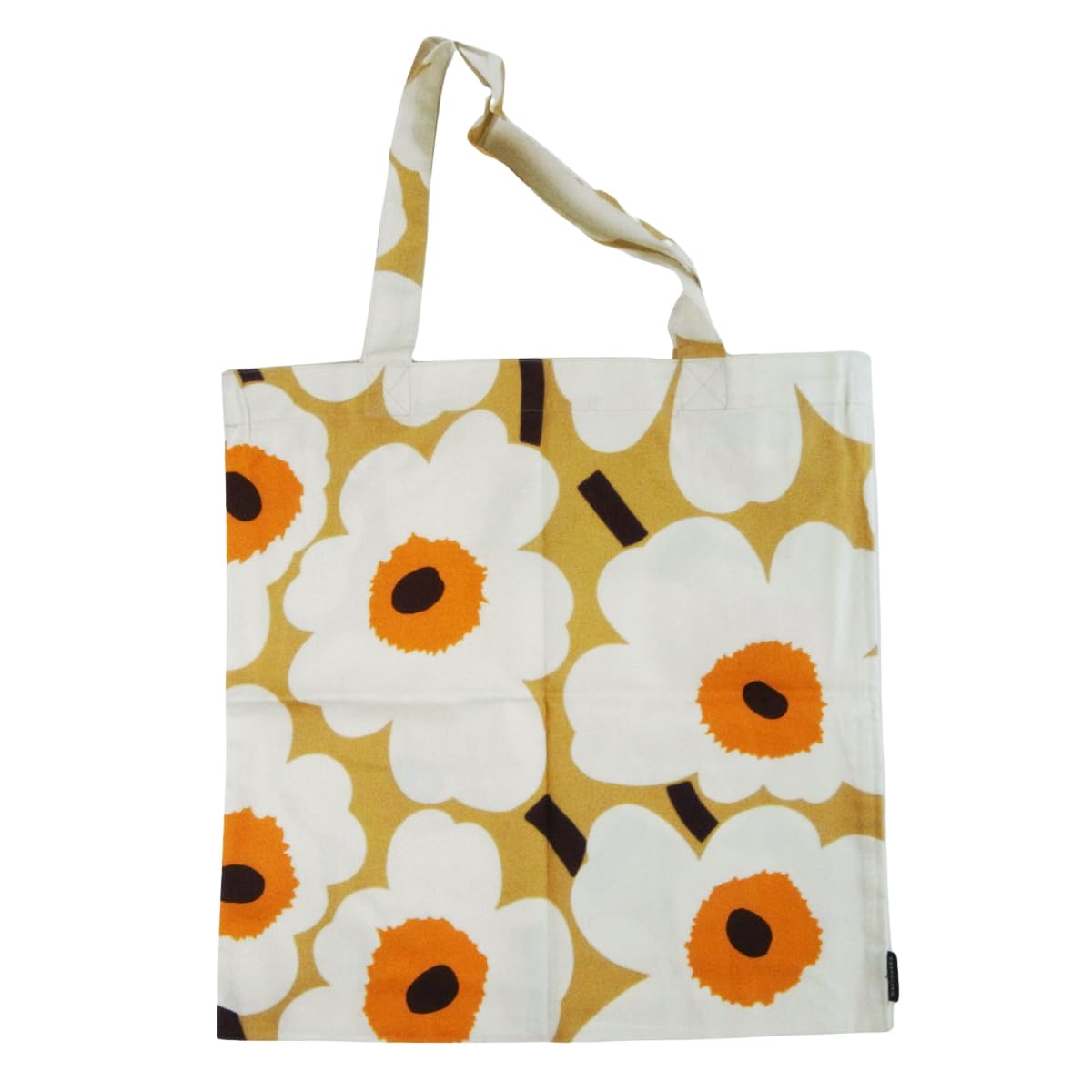 

Marimekko Pieni Unikko Kassi Tote Bag, No Gusset, Eco Bag (Caramel, Cream, and Warm Orange) [Parallel Import]