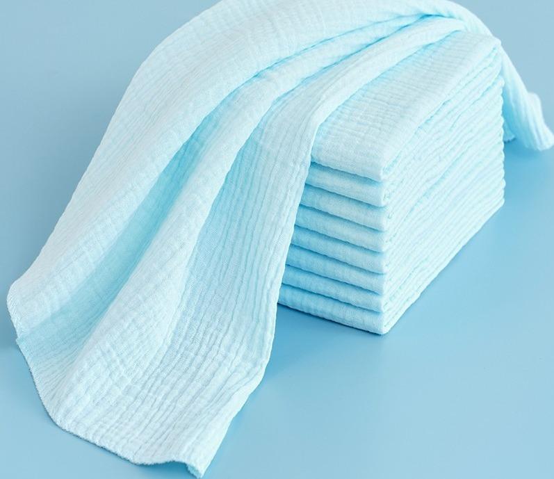5 st/parti 100% Bomull Baby Gasbinda Blöjor För Nyfödd Baby Blöjbyte 45*43cm Tvättbara Mjuka Babyhanddukar